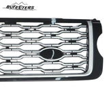 BUFEETERS Front Bumper Upper Grille Fit For 2013 2014 2015 2016 2017 Land Rover Range Rover Vogue L405,Mesh Style,Chrome&Black