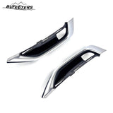 BUFEETERS  10Pcs Front Bumper Cover & Upper Lower Grille & Lip Set Fit For 2020 2021 2022 2023 2024 Cadillac CT5,Factory Style,Chrome&Black