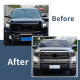 For 2014-2020 Toyota Tundra Chrome Front Grille & Hood Bulge Molding Set 2PCS
