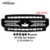 BUFEETERS Front Bumper Upper Grille Fit For 2020 2021 2022 F-250 F-350 F-450 F-550 Super Duty,Lariat Sport Style,Gloss Black