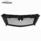 BUFEETERS   Front Bumper Upper Grille W/Chrome Molding Fit For 2017 2018 2019 2020 2021 2022 2023 Cadillac XT5,Mesh Style,Chrome&Black