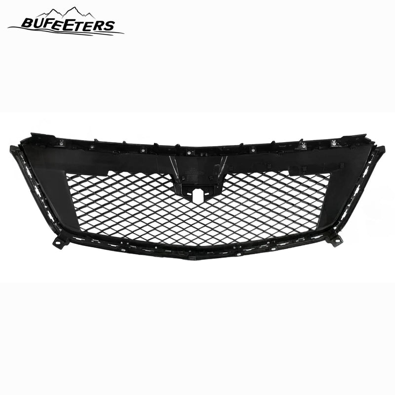 BUFEETERS   Front Bumper Upper Grille W/Chrome Molding Fit For 2017 2018 2019 2020 2021 2022 2023 Cadillac XT5,Mesh Style,Chrome&Black