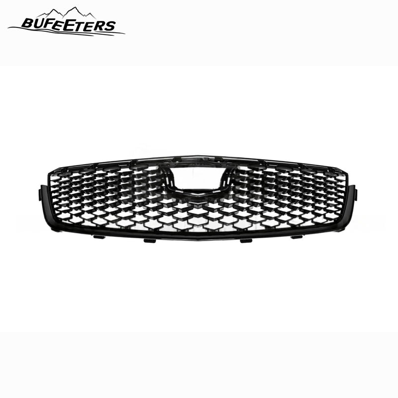 BUFEETERS  Front Bumper Upper Grille Cover Fit For 2020 2021 2022 2023 2024 Cadillac CT4,CT4-V Blackwing Style,Gloss Black