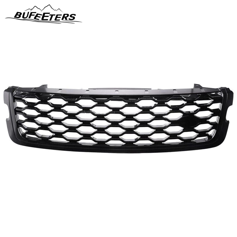 BUFEETERS  Front Bumper Upper Grille Fit For Range Rover Velar 2018 2019 2020 2021 2022 2023,Honeycomb Style,Gloss Black