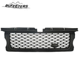 BUFEETERS  Grille Air Side Vent Set Fit For Range Rover Sport 2006 2007 2008 2009,Mesh Style,Matte Black