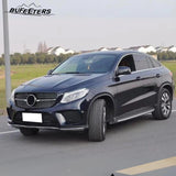 BUFEETERS  Front Bumper Upper Grille Fit For 2015 2016 2017 2018  2019 Mercedes Benz GLE Coupe Sport C292 ,Diamond Style,Black