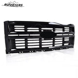 BUFEETERS Front Bumper Upper Grille Fit For 2014 2015 Chevy Silverado 1500,Horizontal Billet Style,Gloss Black