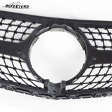 BUFEETERS  Front Bumper Upper Grille Fit For 2014 2015 2016 2017 Mercedes Benz W207 E-CLASS Coupe Facelift,Diamond Style,Black