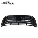 BUFEETERS  Front Bumper Upper Grille Fit For 2015 2016 2017 Ford F150,Horizontal Billet Style,Gloss Black