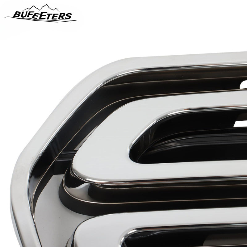 BUFEETERS Front Bumper Grille Fit For 2015 2016 2017 2018 2019 Ford Transit 150 250 350,Horizontal Billet Style,Chrome&Black