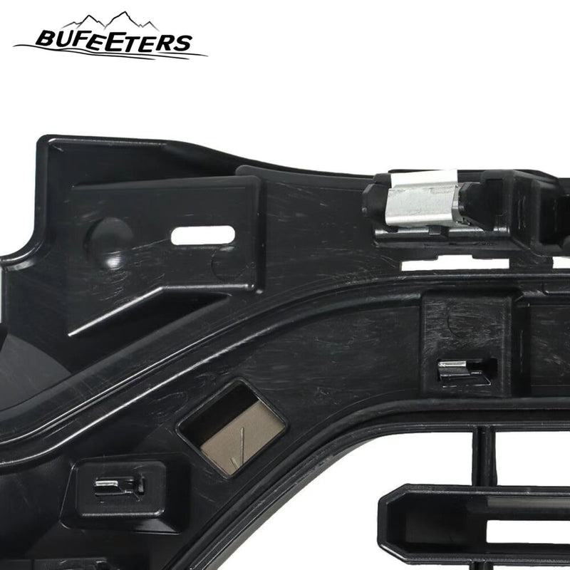 BUFEETERS Front Bumper Upper Grille Fit For 2021 2022 Ford F150 XLT,Horizontal Billet Style,Chrome&Black