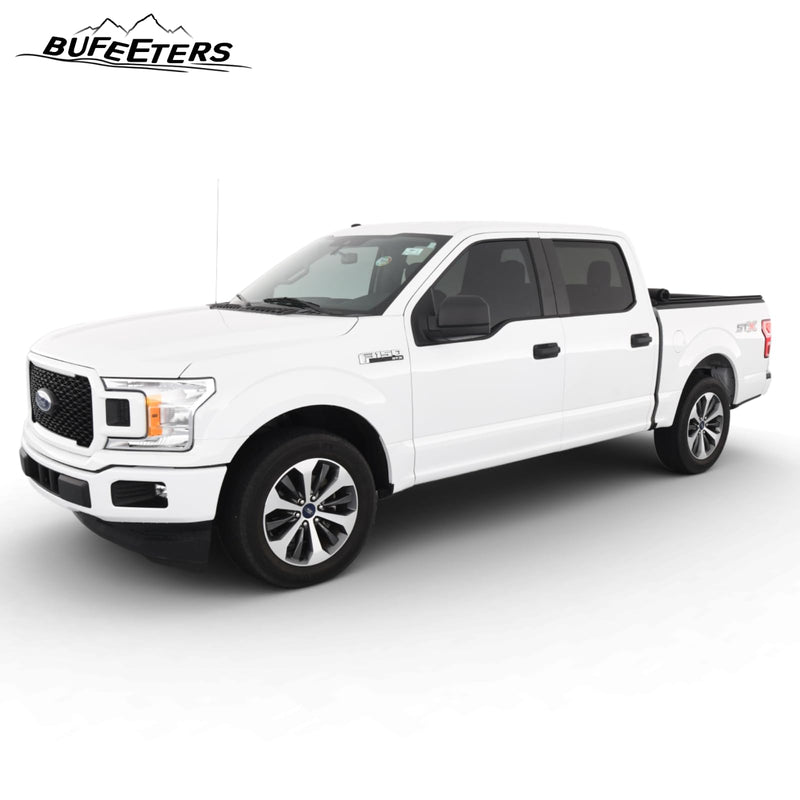 BUFEETERS  Front Radiator Grille Grill Assembly Fit For 2018 2019 2020 Ford F-150,Honeycomb  
 Style,Oxford White&Black