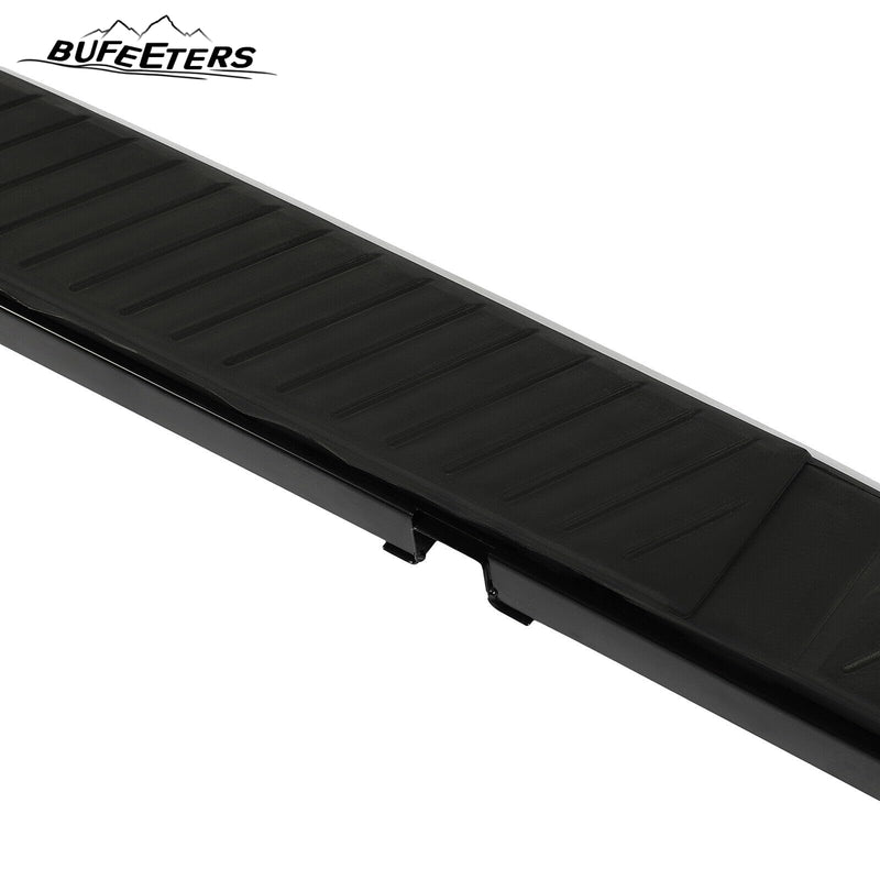 BUFEETERS  Side Step Running Board Nerf Bar Fit For 2006 2007 2008 2009 2010 2011 2012 2013 Land Rover Range Rover Sport,Black&Silver