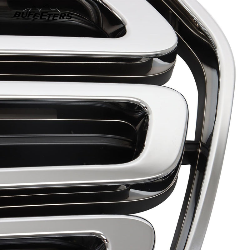 BUFEETERS Front Bumper Grille Fit For 2015 2016 2017 2018 2019 Ford Transit 150 250 350,Horizontal Billet Style,Chrome&Black