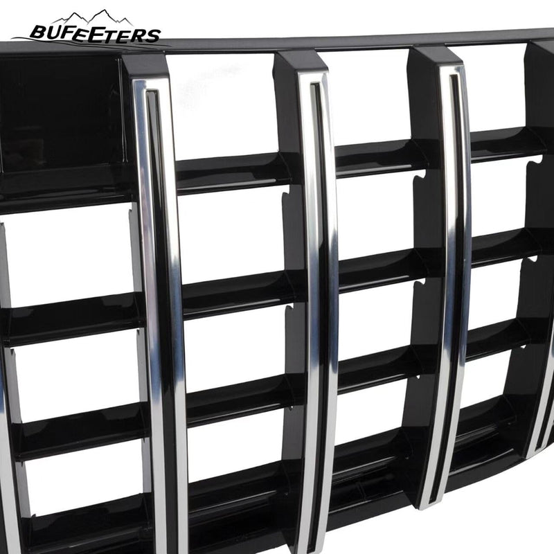 BUFEETERS  Front Bumper Upper Grille W/o Camera Hole Fit For 2012 2013 2014 2015 Benz W166 ML350 400 550 AMG,GT Style,Chrome&Black