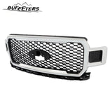 BUFEETERS  Front Radiator Grille Grill Assembly Fit For 2018 2019 2020 Ford F-150,Honeycomb  
 Style,Chrome&Black