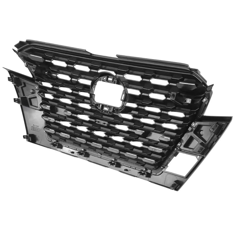 BUFEETERS   Front Upper Grille Fit For 2021 2022 2023 Nissan Kicks,Black&Chrome