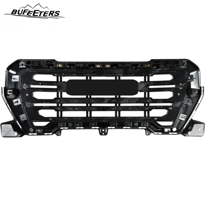 BUFEETERS Front Bumper Upper Chrome Grille Fit For 2019 2020 2021 GMC Sierra 1500 SLT,Factory Style