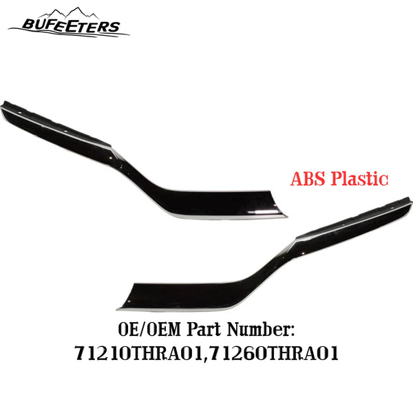BUFEETERS Front Upper Grille Chrome Trims Driver and Passenger Side Fit For 2018 2019 2020 Honda Odyssey