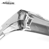 BUFEETERS Front Trim Grille Headlight Molding Fit For 2017 2018 2019 Honda CRV CR-V,Factory Style,Chrome