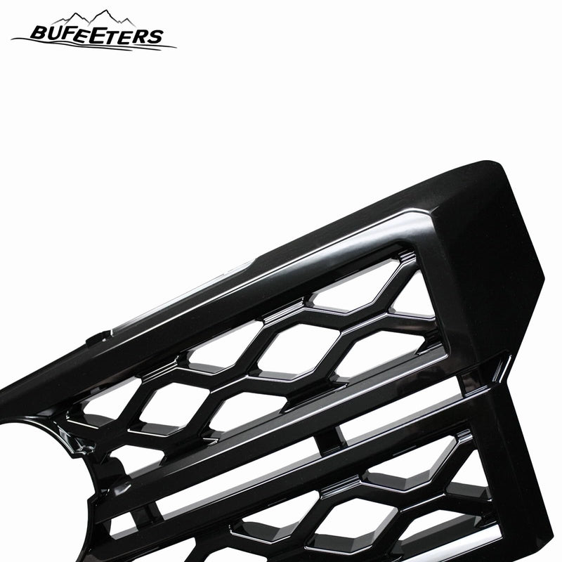BUFEETERS Front Bumper Upper Snap On Grille Overlay Grill Covers Fit For 2022 2023 2024 Nissan Frontier,Factory Style,Gloss Black