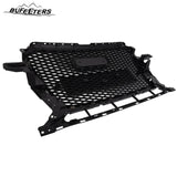 BUFEETERS  Front Bumper Mesh Honeycomb Sport Hex Grille Fit For 2013 2014 2015 2016 2017 Audi Q5 SQ5,RSQ5 Style,Gloss Black