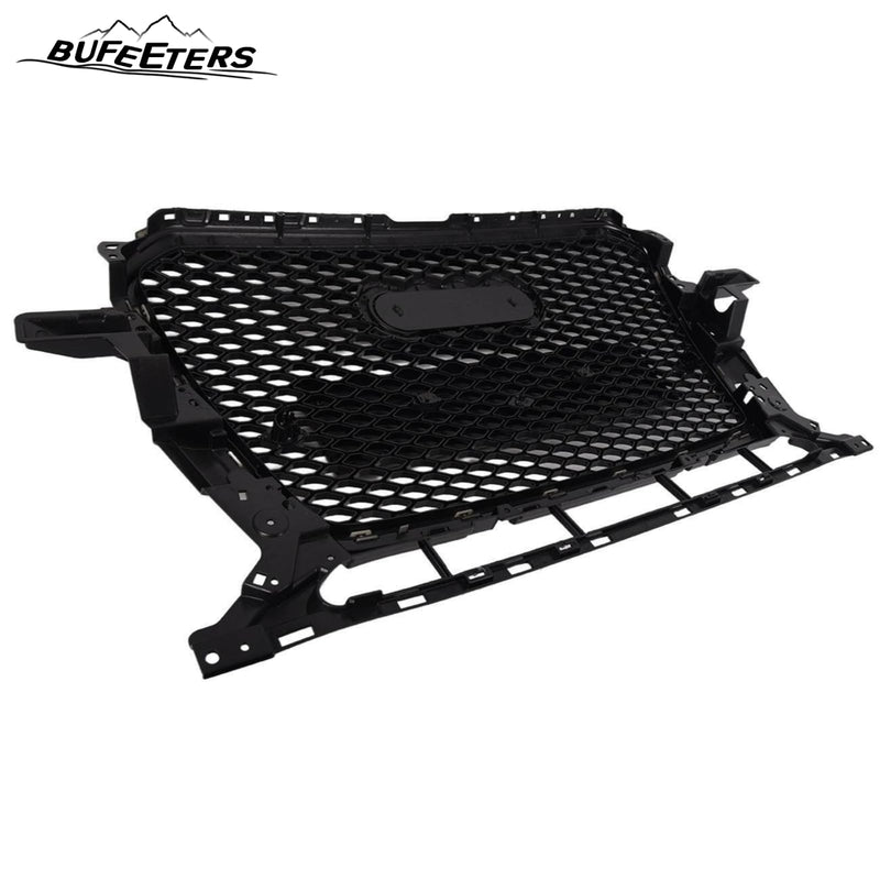 BUFEETERS  Front Bumper Mesh Honeycomb Sport Hex Grille Fit For 2013 2014 2015 2016 2017 Audi Q5 SQ5,RSQ5 Style,Gloss Black
