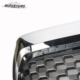 BUFEETERS Front Bumper Upper Grille Fit For 2014 2015 2016 2017 2018 2019 2020 Toyota Tundra,Honeycomb Style,Chrome&Matte Black