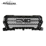 BUFEETERS Front Bumper Upper Grille Fit For 2019 2020 2021 GMC Sierra 1500,Denali Style,Gloss Black