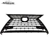 BUFEETERS  Front Bumper Grille Assembly Fit For 2018 2019 Lexus NX300h NX300,Horizontal bar insert Style,Silver Gray Shell and Black Insert