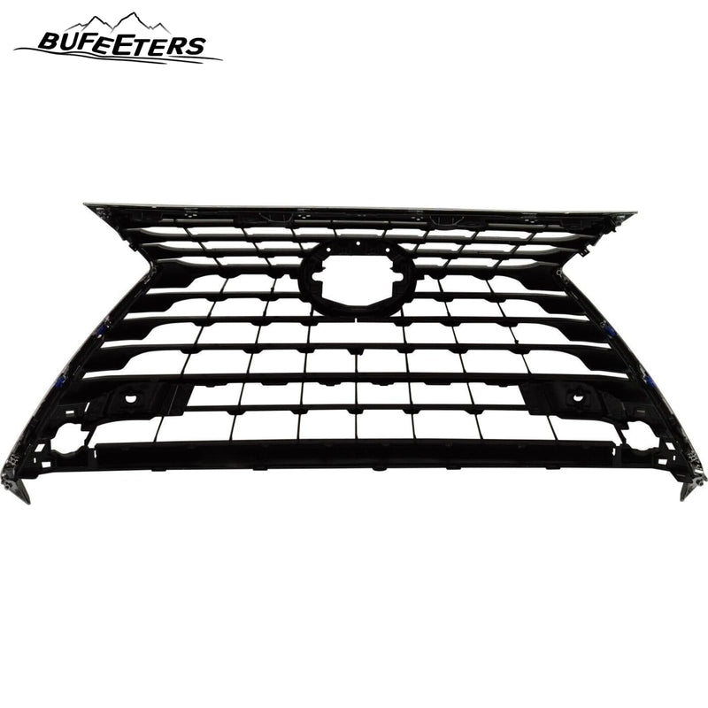 BUFEETERS  Front Bumper Grille Assembly Fit For 2018 2019 Lexus NX300h NX300,Horizontal bar insert Style,Silver Gray Shell and Black Insert