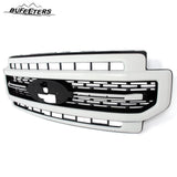 BUFEETERS Front Bumper Upper Grille Fit For 2020 2021 2022 F-250 F-350 F450 F550 Super Duty,Lariat Sport Style,Oxford White&Black