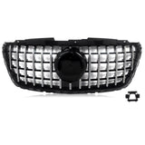 BUFEETERS  Front Bumper Upper Grille Fit For Mercedes Benz Sprinter W907 W910 2018 2019 2020 2021 2022 2023,GT Style,Chrome&Black