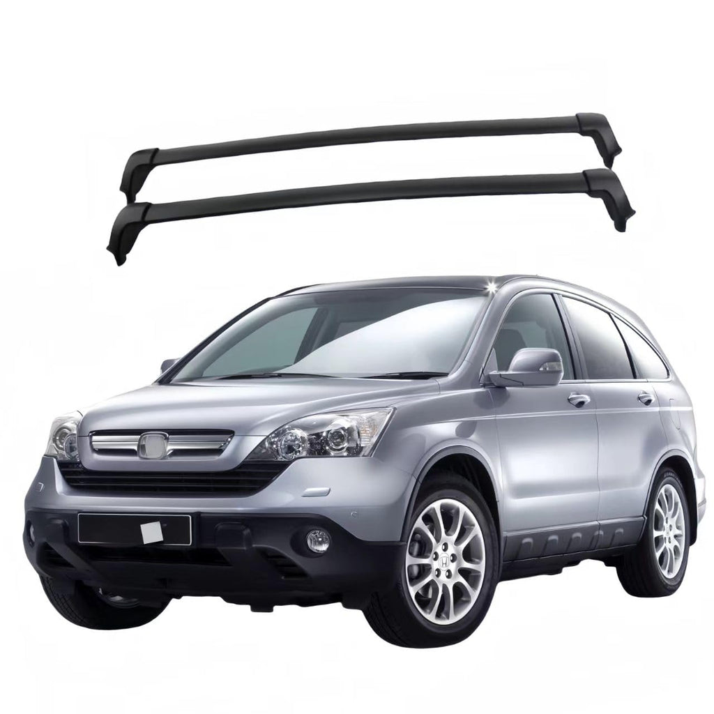 BUFEETERS   Pair Roof Rack Cross Bar Aluminum Alloy Luggage Carrier Fit For 2002 2003 2004 2005 2006 Honda CRV CR-V,Black