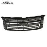 BUFEETERS Front Bumper Upper Grille Fit For 2015 2016 2017 2018 2019 2020 Chevrolet Tahoe,Mesh Style,Gloss Black