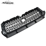 BUFEETERS 2PCS Front Grille&Hood Bulge Molding Fit For 2014 2015 2016 2017 2018 2019 2020 Toyota Tundra,Mesh Style,Matte Black