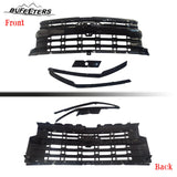 BUFEETERS Front Bumper Upper Grille Fit For 2022 2023 2024 Chevy Silverado 1500,Horizontal Billet Style,Gloss Black