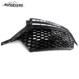 BUFEETERS Front Bumper Upper Grille Grill Fit For Ford Explorer ST 2020 2021 2022,Honeycomb/ST Style,Gloss Black