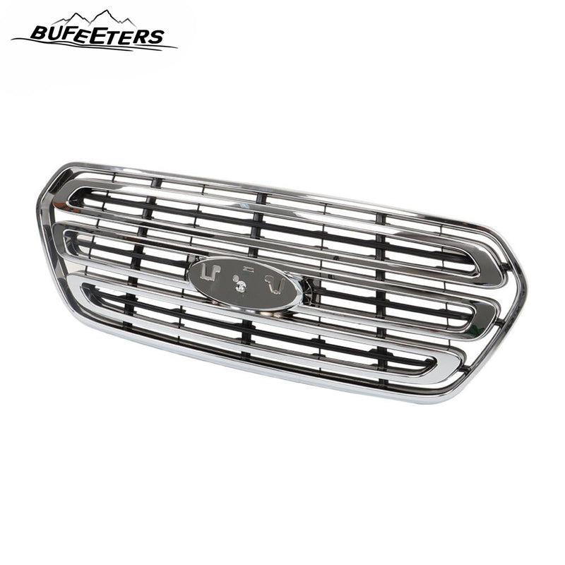 BUFEETERS Front Bumper Grille Fit For 2015 2016 2017 2018 2019 Ford Transit 150 250 350,Horizontal Billet Style,Chrome&Black