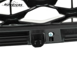 BUFEETERS  Front Upper Grille  W/ Camera Hole Fit For 2018 2019 2020 2021 INFINITI QX80,Mesh Style,Gloss Black