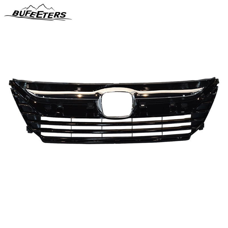 BUFEETERS Front Bumper Upper Lower Grille And Fog Lamp Covers Set Fit For 2018 2019 2020 Honda Odyssey,Factory Style,Chrome&Black