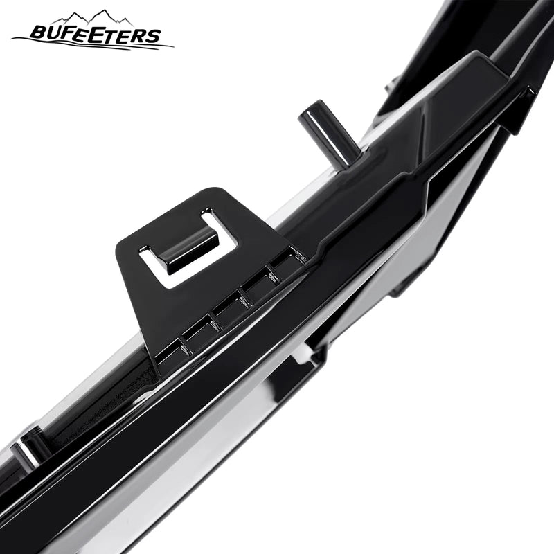 BUFEETERS    Front Bumper Radiator Grille Assembly Fit For 2021 2022 2023 Hyundai Elantra Sedan,Mesh Style,Gloss Black