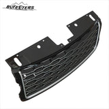 BUFEETERS Front Bumper Upper Grille Fit For 2013 2014 2015 2016 2017 Land Rover Range Rover Vogue L405,Mesh Style,Chrome&Black