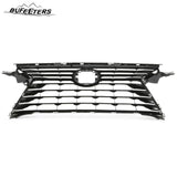 BUFEETERS  Front Upper Grille Fit For 2016 2017 2018 2019 Lexus RX350 RX450h RX350L Base Sport,Horizontal Billet Style,Shiny Gray