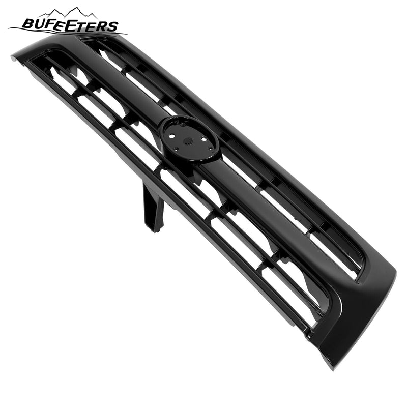 BUFEETERS Front Upper Grille Shell w/Badge Slot Fit For Toyota 4Runner 1999 2000,Factory Style,Black