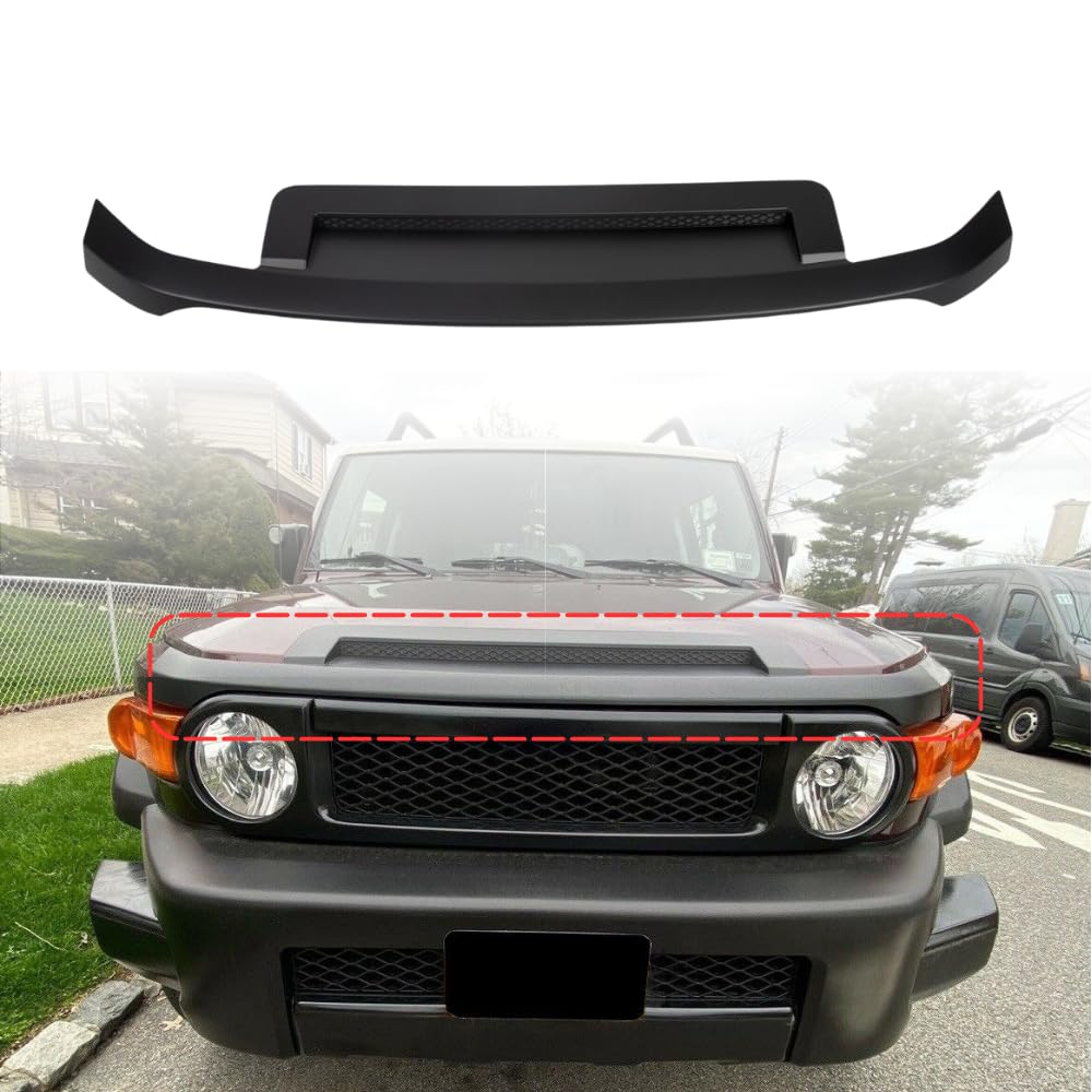 BUFEETERS Bulge Hood Scoop Molding Fit For 2007 2008 2009 2010 2011 2012 2013 2014 Toyota FJ Cruiser,Black