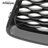 BUFEETERS  Front Bumper Upper Grille Fit For 2016 2017 2018 2019 2020 INFINITI QX60,Mesh Style,Gloss Black