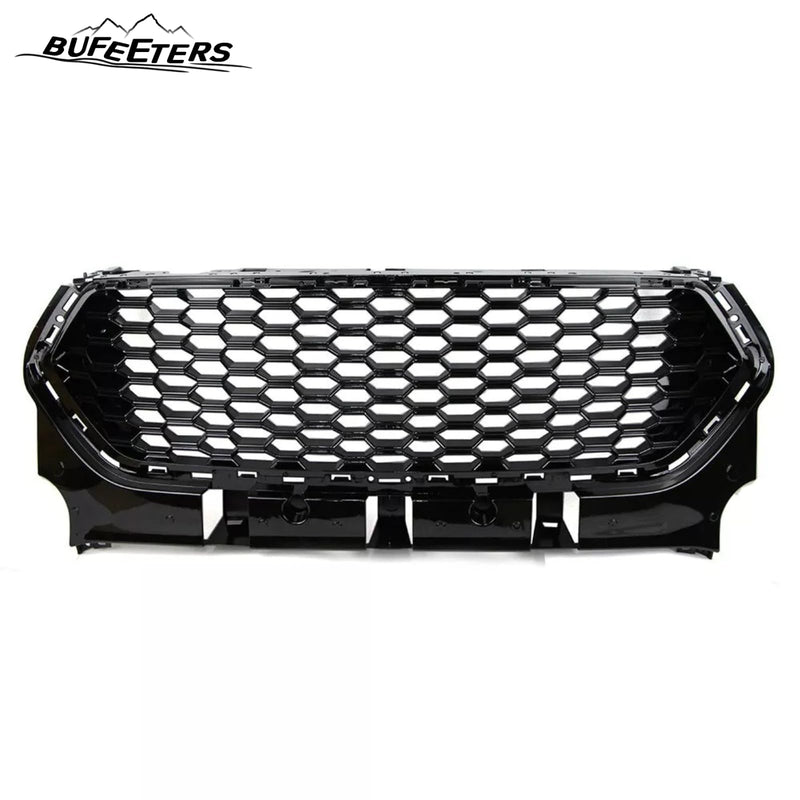 BUFEETERS  Front Bumper Upper Grille Fit For 2017 2018 2019 Ford Escape Kuga,Honeycomb Style,Gloss Black