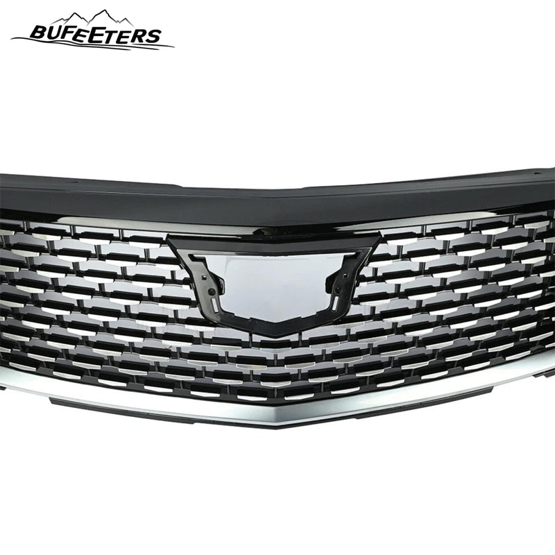 BUFEETERS  Front Bumper Upper Grille Assembly Fit For 2020 2021 2022 Cadillac CT4,Mesh Style,Chrome&Black