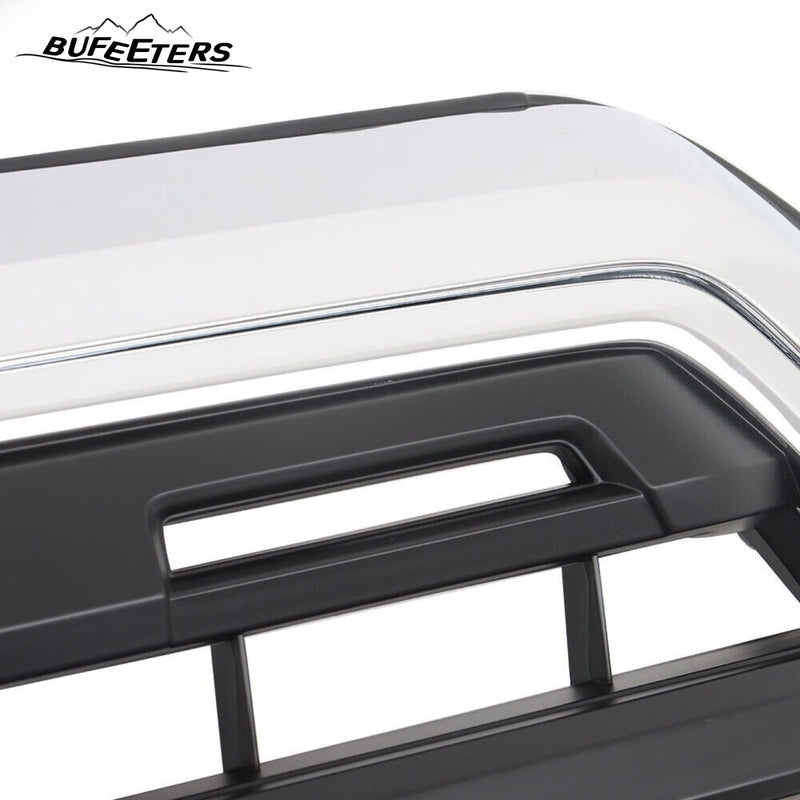 BUFEETERS Front Bumper Upper Grille Fit For 2016 2017 2018 2019 2020 2021 Toyota Tacoma,Chrome&Black
